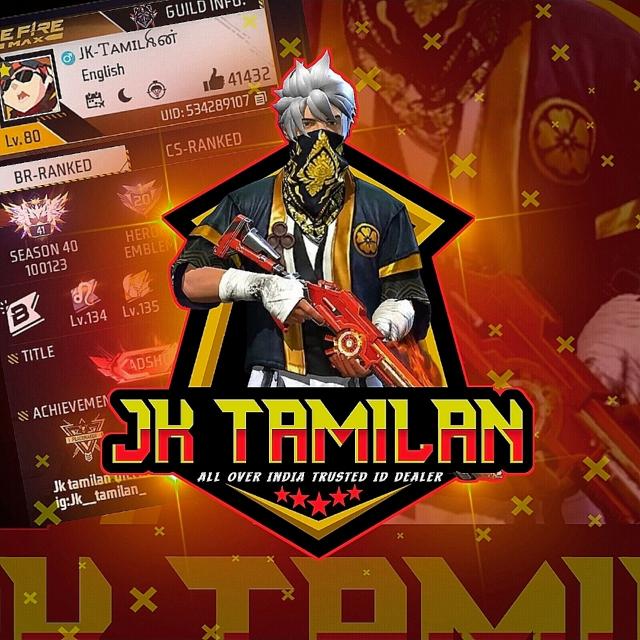 JK TAMILAN x UNIQUE FF ID SHOP ❤️‍🔥