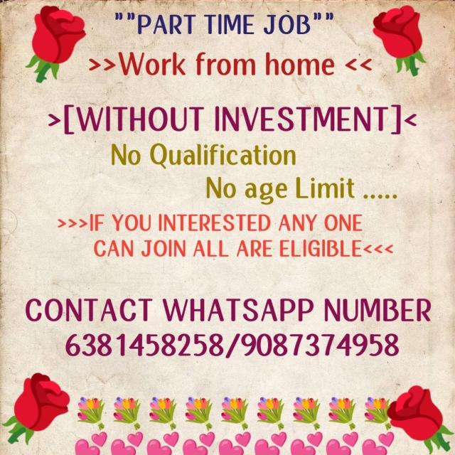 👍PART TIME JOB☎️💯🏠