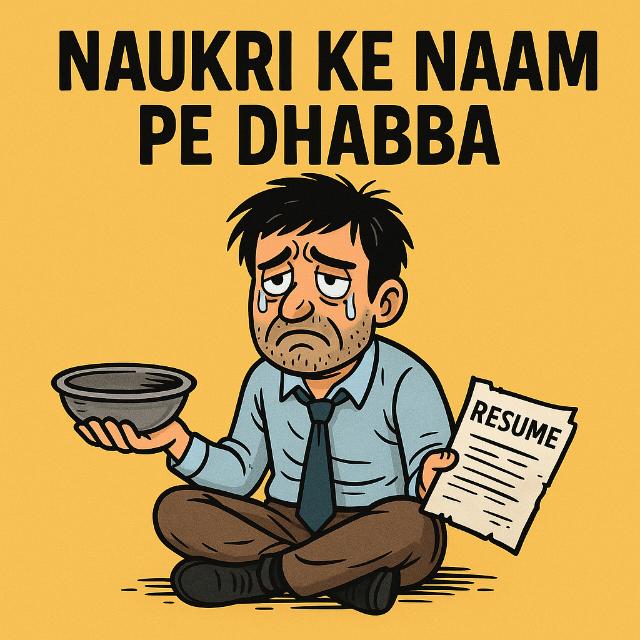 Naukri Ke Naam Pe Dhabba 😆