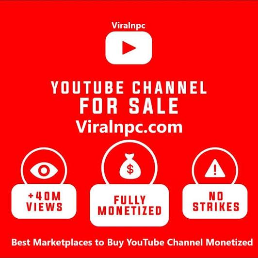 YOUTUBE CHANNEL BUY